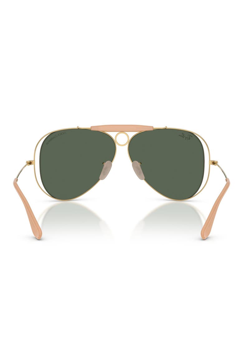 Shooter 58mm Pilot Sunglasses, Alternate, color, ARISTA / DARK GREEN