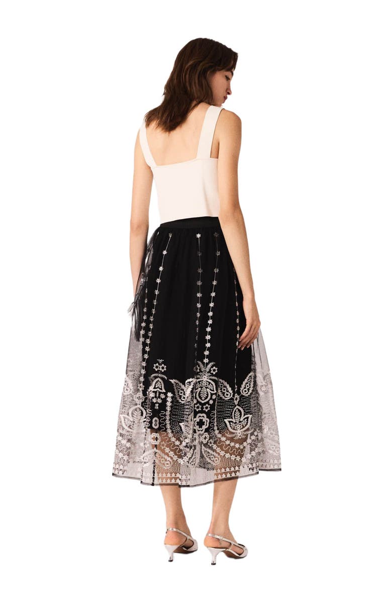 maje Knit crop top, Alternate, color, Ecru