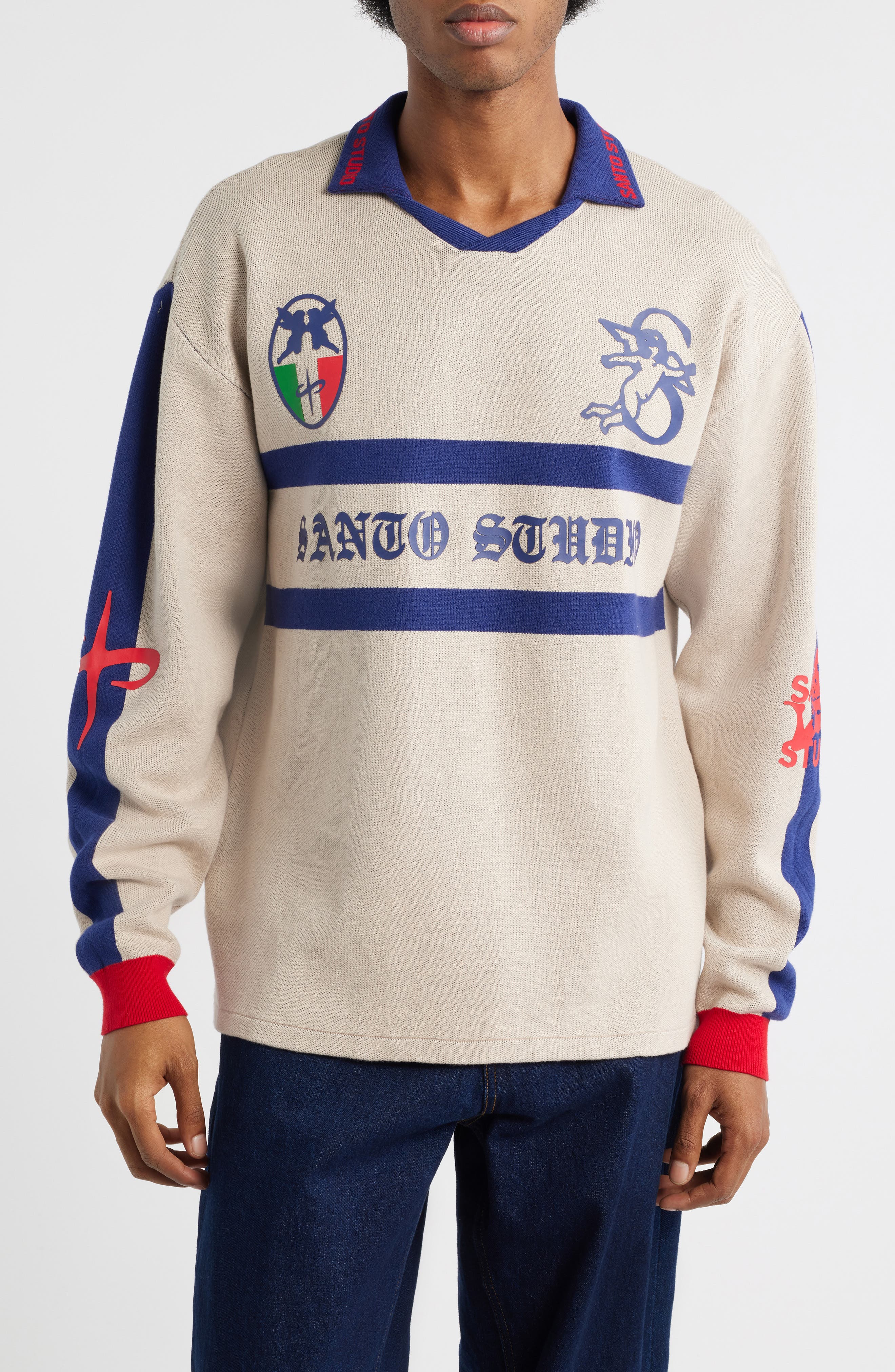 SANTO STUDIO Old English Collar Sweater