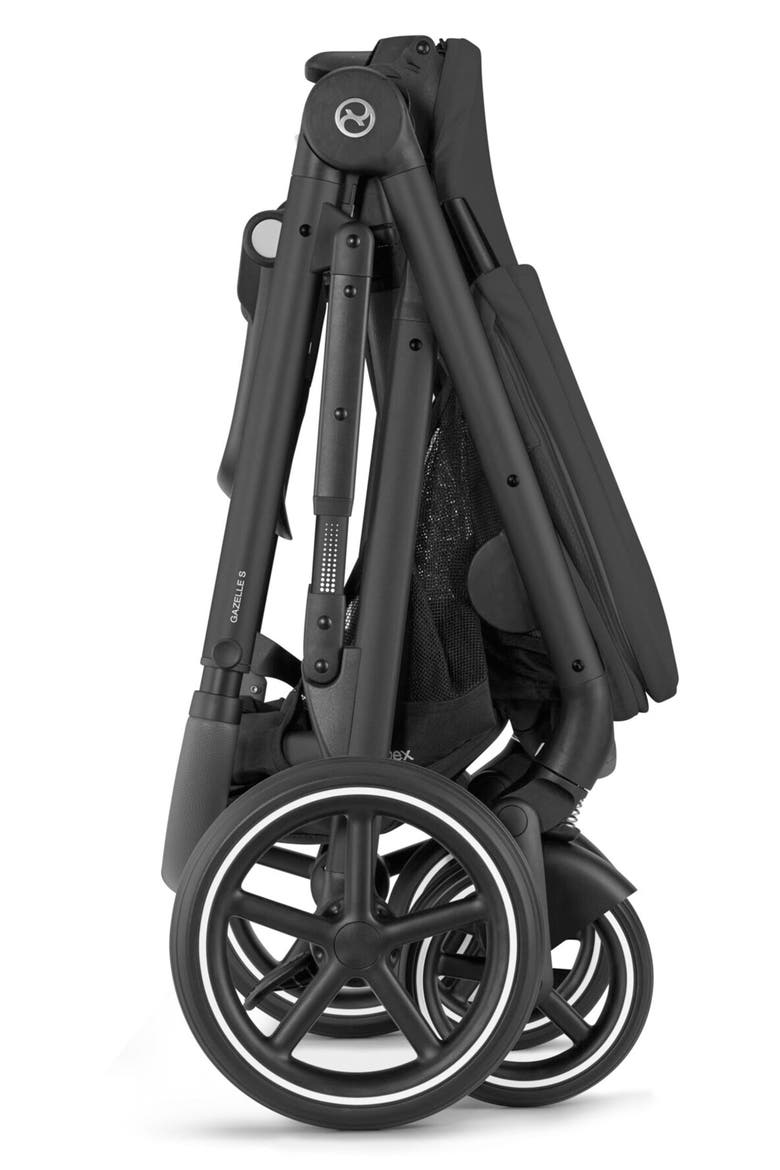 Gazelle S Stroller, Alternate, color, MOON BLACK/BLACK