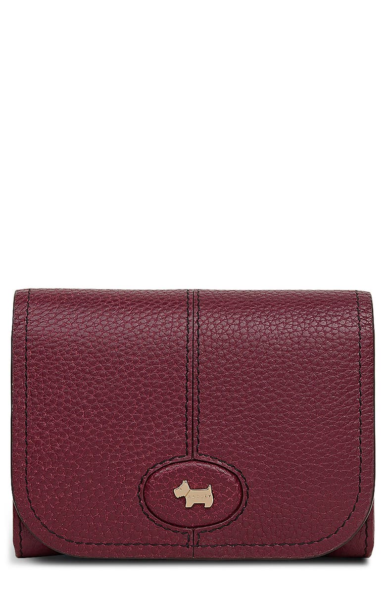 Radley Medium Maldon Mews Leather Wallet, Main, color, Dark Cherry