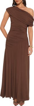 Petal & Pup Sharmay Off the Shoulder Maxi Dress