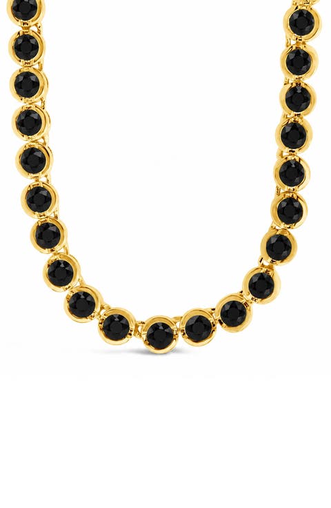 Helene Bezel Cubic Zirconia Tennis Necklace