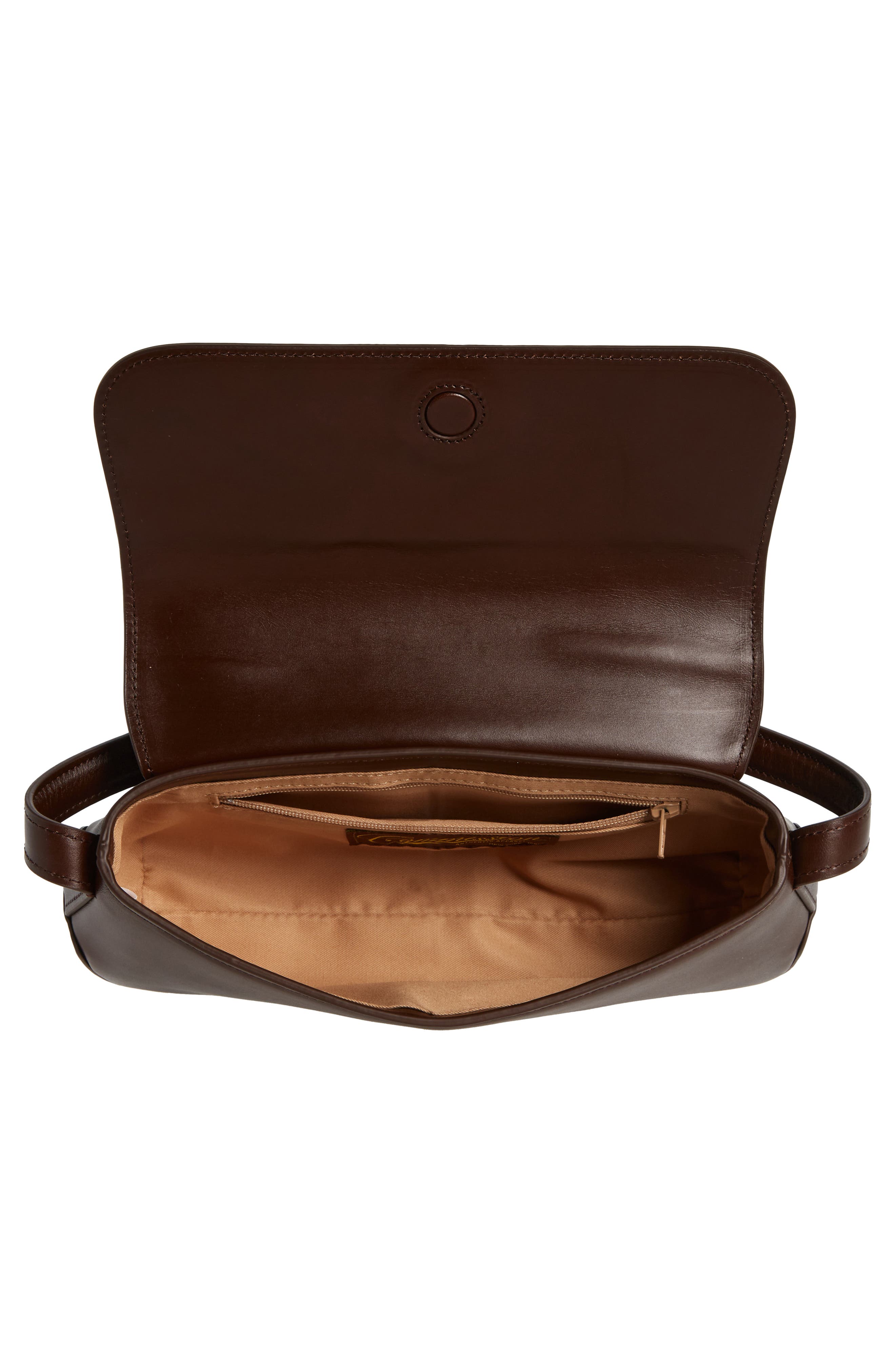 Moto Shoulder Bag, Alternate, color, CHOCOLATE