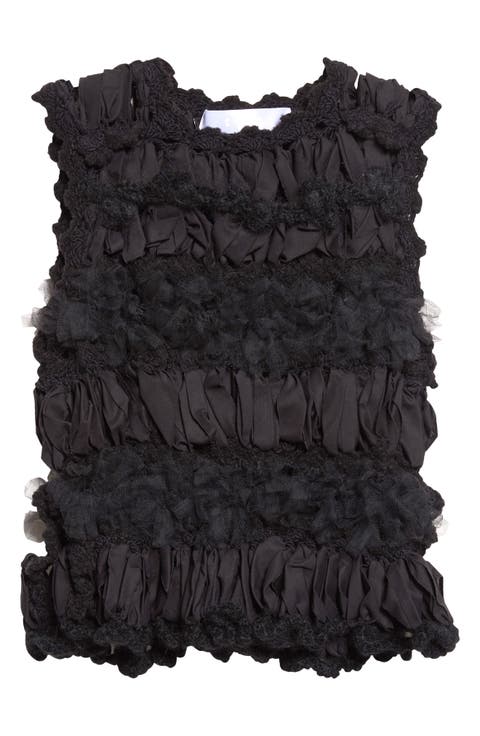 Hairpin Lace Crochet Sleeveless Top