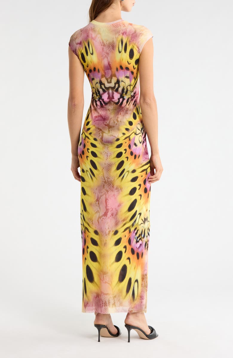 AFRM Mylo Print Maxi Dress, Alternate, color, Mauve Butterfly