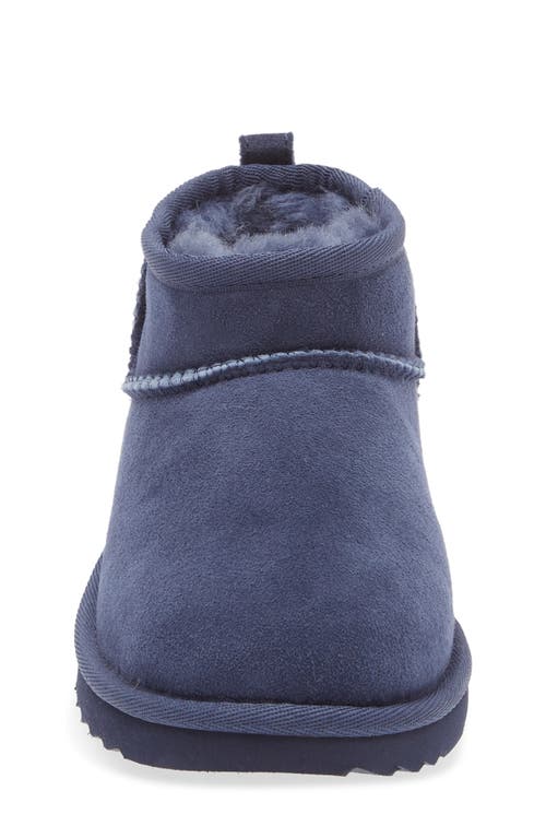 Ugg(r) Kids' Classic Ultra Water Resistant Genuine Shearling Mini Boot In Blue