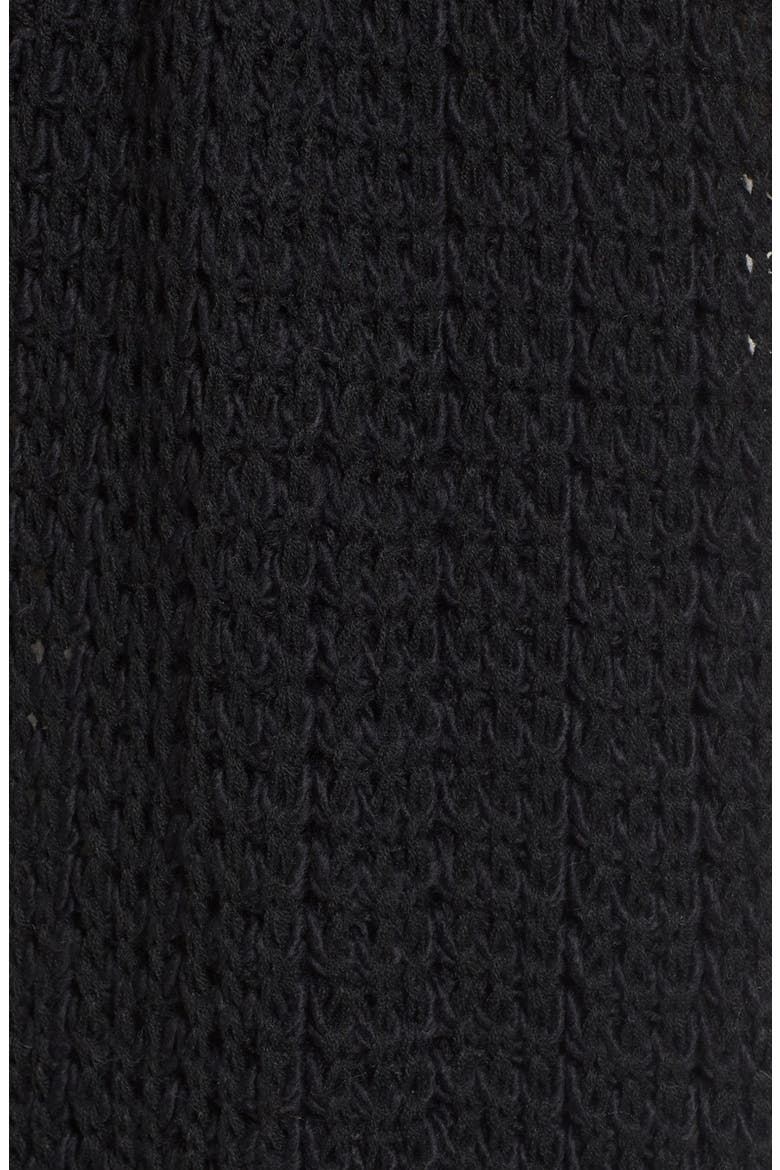 Chunky Marled Scarf, Alternate, color, BLACK