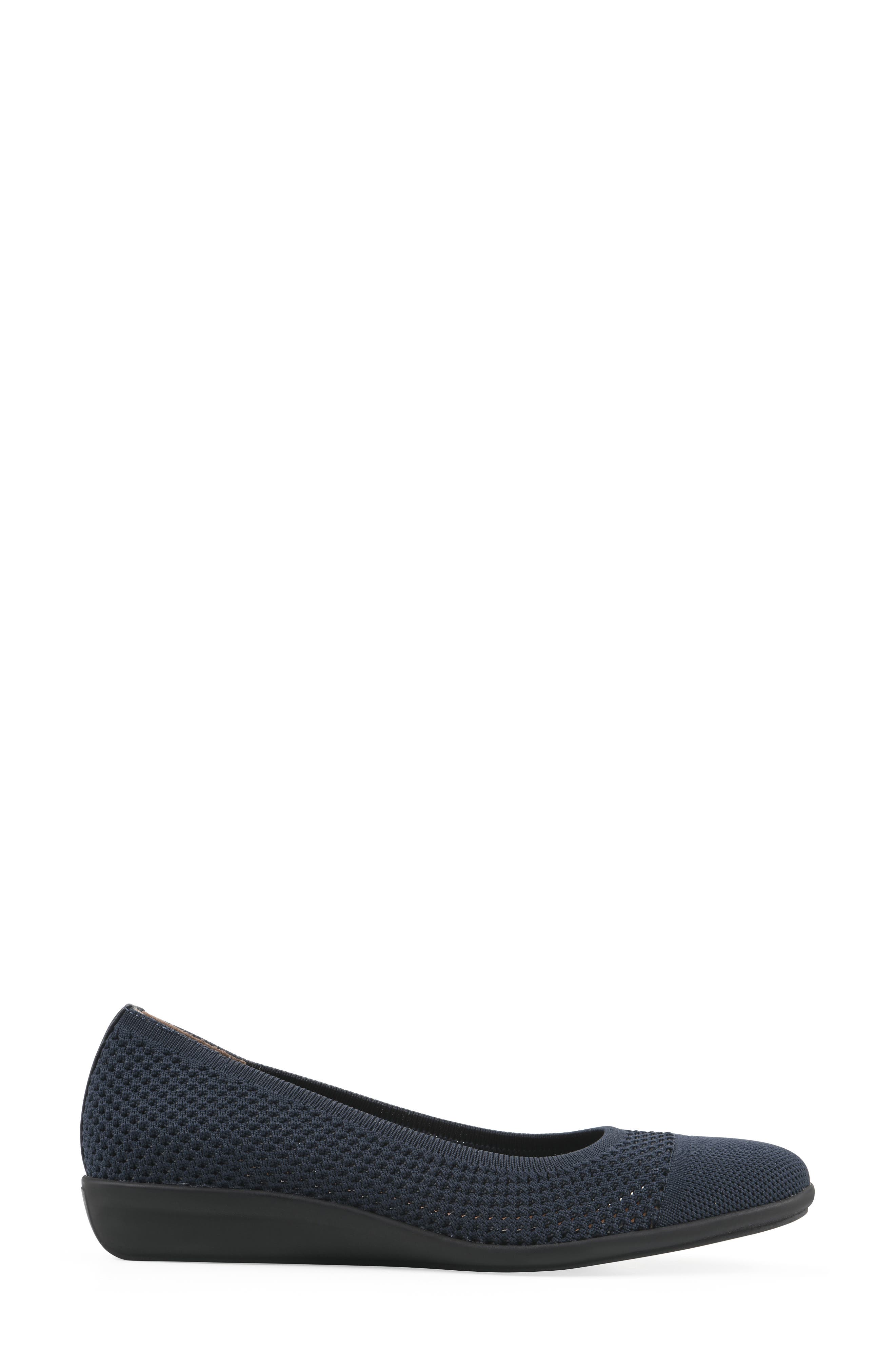 Florian Ballet Flat, Alternate, color, NAVY FABRIC