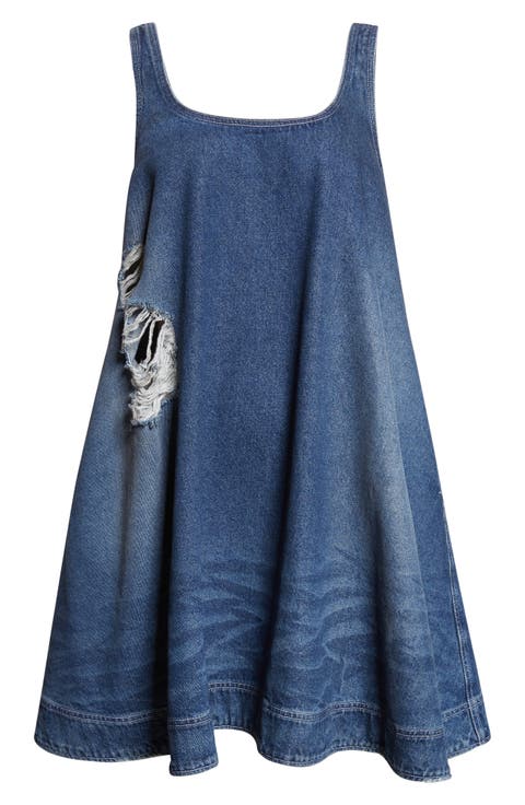 Women's Scoop Neck Denim Dresses | Nordstrom