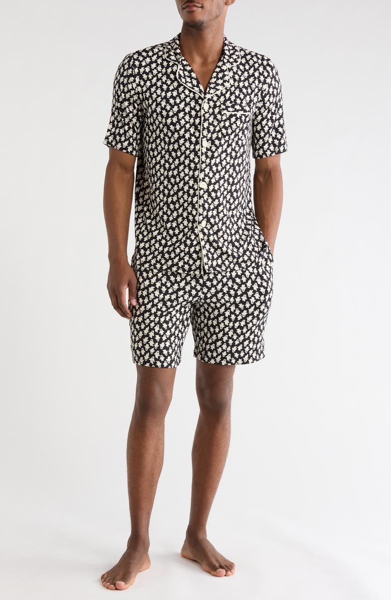 ENZOS INACTIVE WEAR Enzo's Dixie Short Pajamas, Main, color, Ghost Print