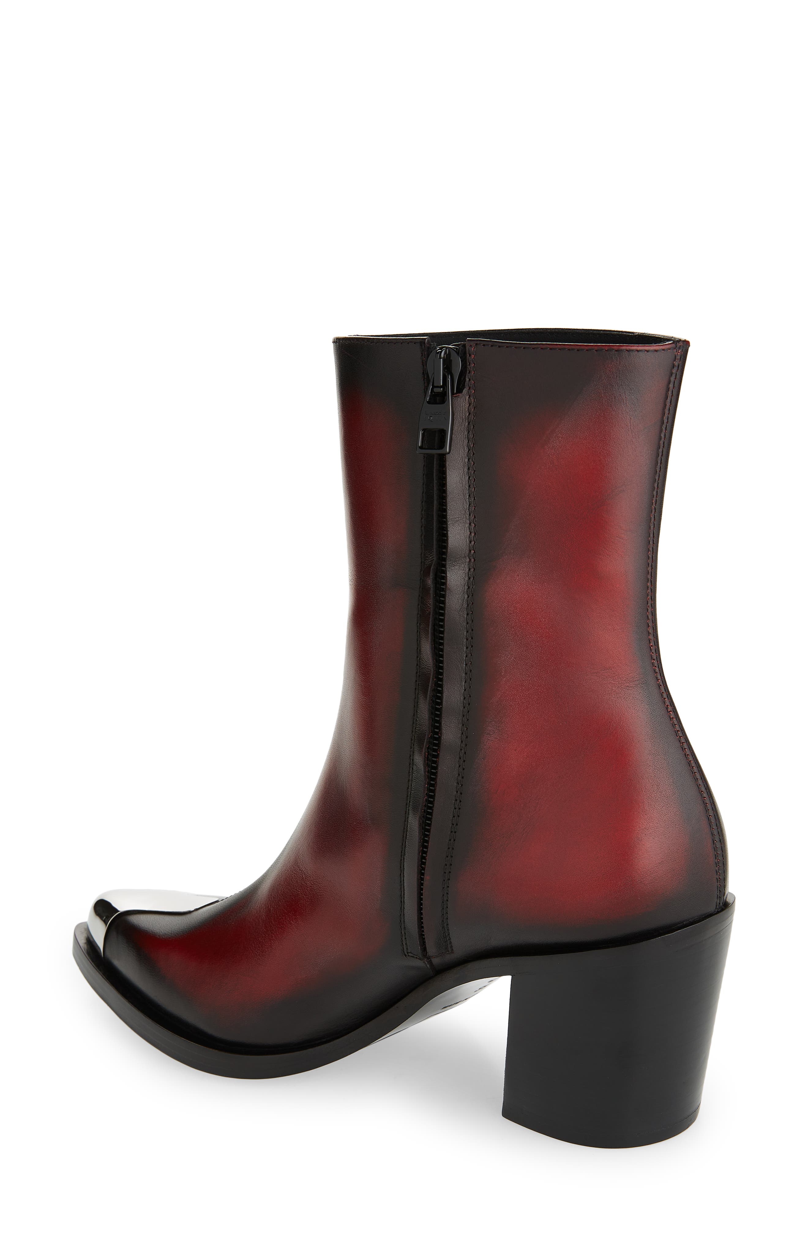Punk Boot, Alternate, color, WELSH RED/ SILVER