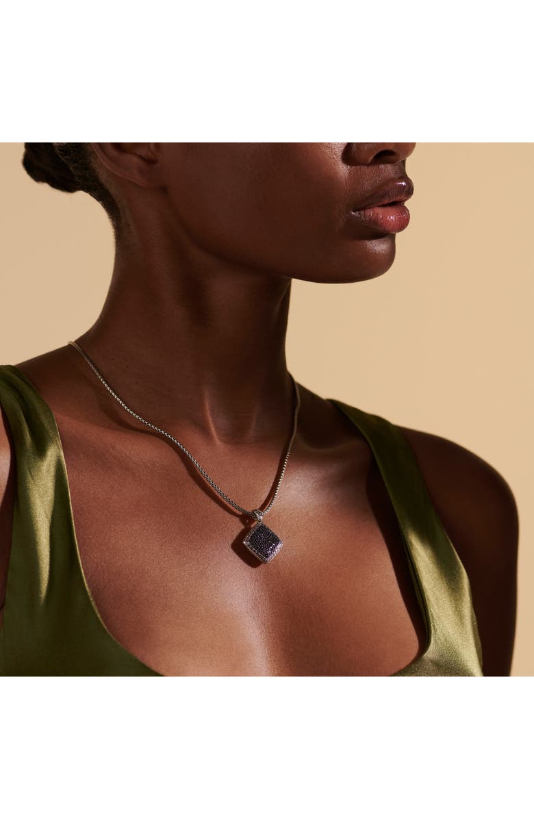 John Hardy Classic Chain Square Pendant Necklace, Alternate, color,