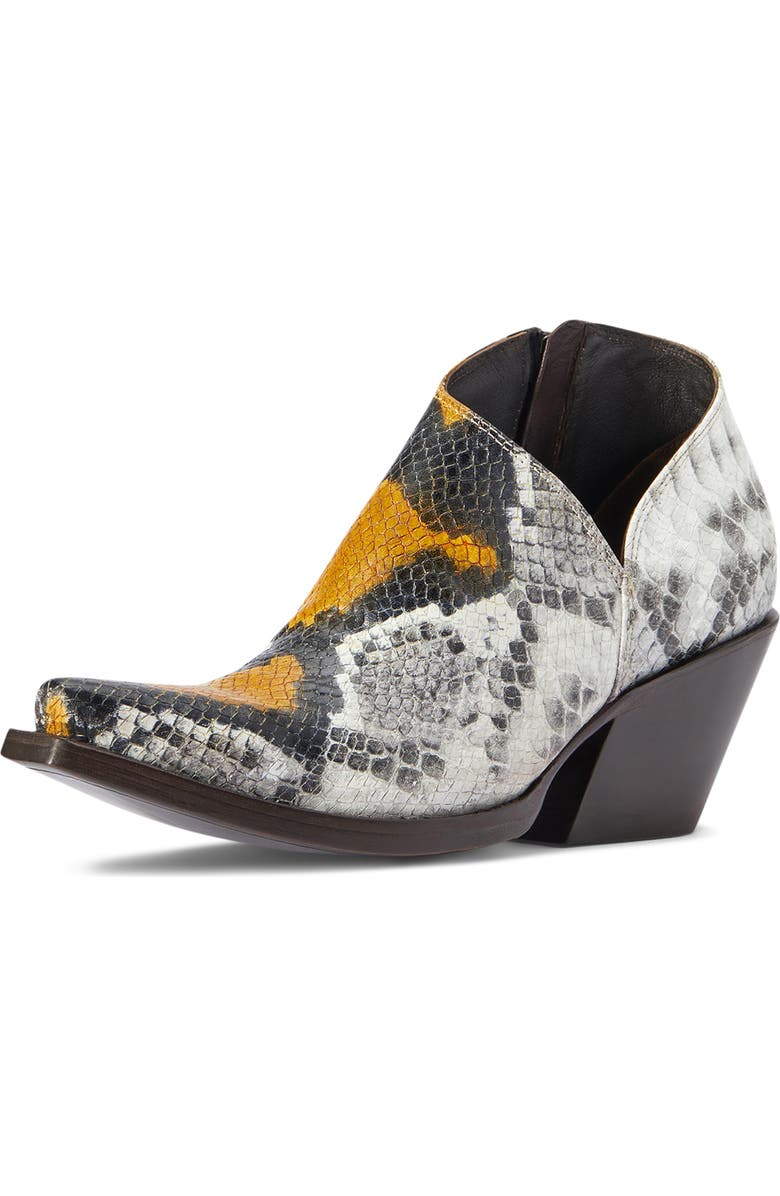 Ariat Jolene Snake Embossed Western Boot, Alternate, color, Yellow Multi