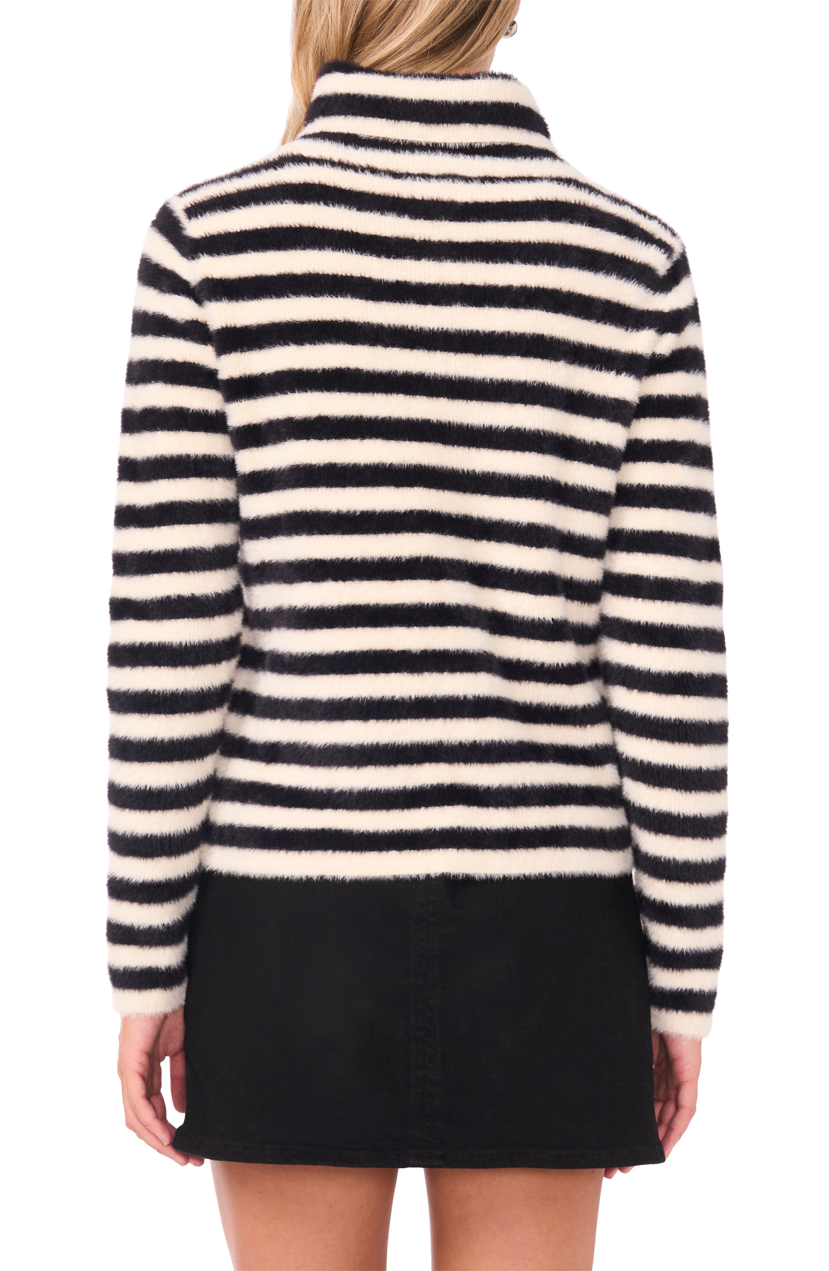Fuzzy Stripe Sweater - image 2