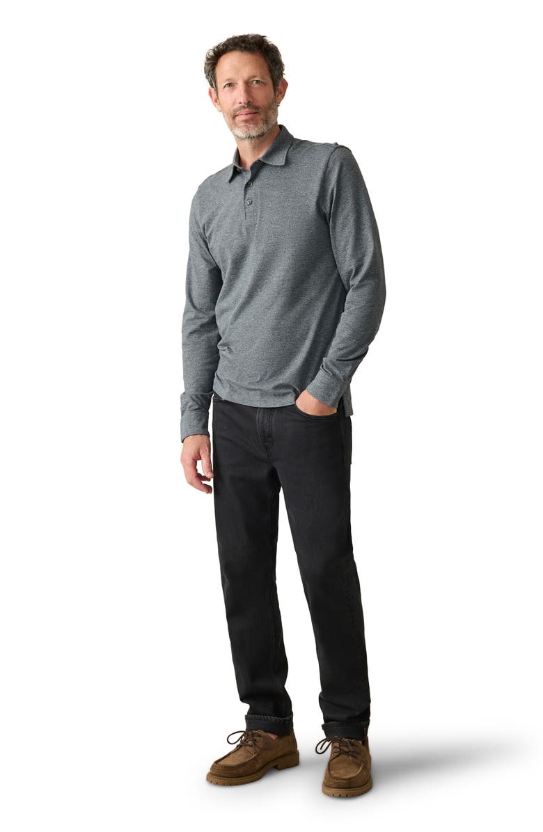 Faherty Movement Long Sleeve Piqué Polo, Alternate, color,