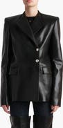Khaite Elona Plongé Lambskin Leather Jacket