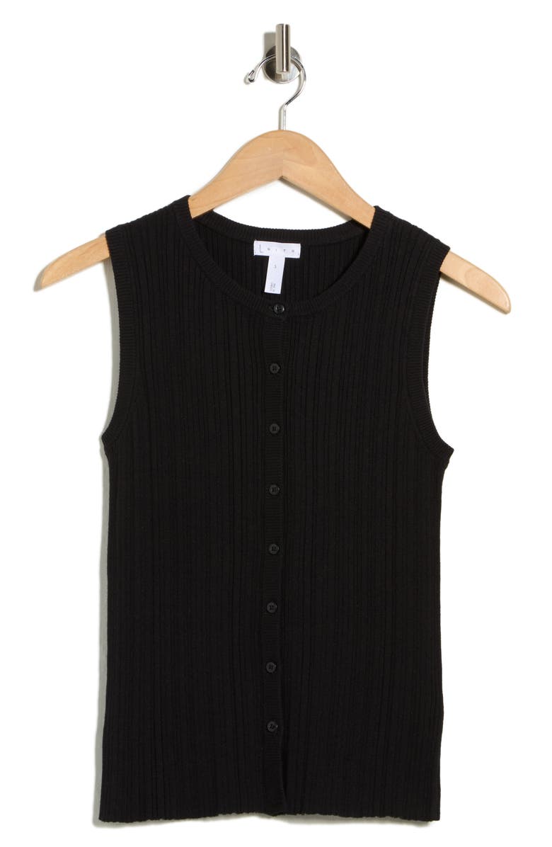 Leith Variegated Rib Sweater Tank, Alternate, color, 