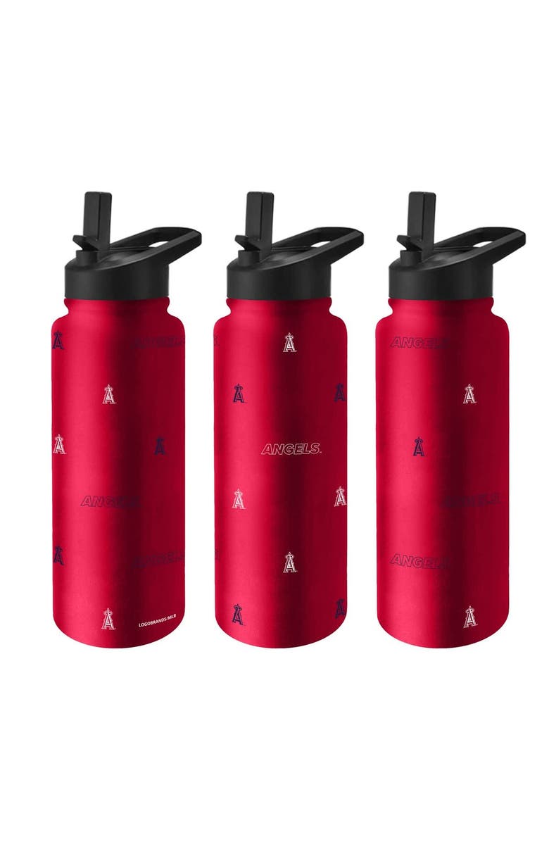 LOGO BRANDS Los Angeles Angels 34oz. Steep and Repeat Quencher Bottle, Main, color, Red