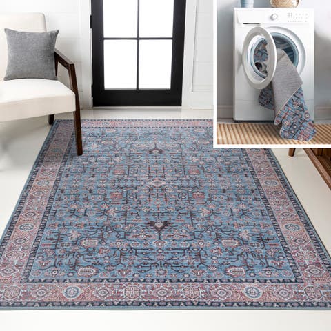 Kemer All-Over Persian Machine-Washable Area Rug