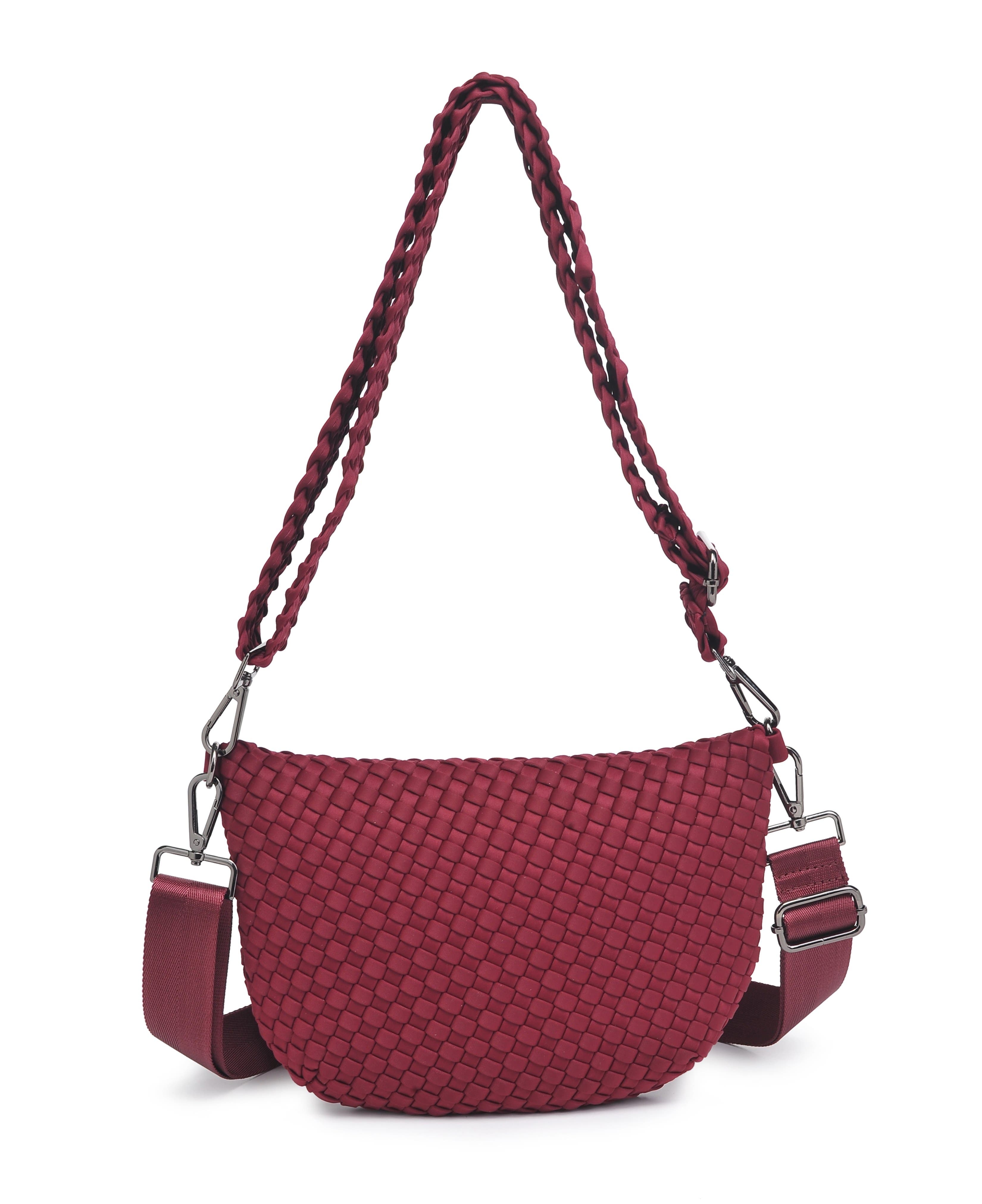 Ethereal - Woven Neoprene Crossbody Bag, Alternate, color, Wine