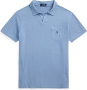Polo Ralph Lauren Johnny Collar Cotton & Linen Pocket Polo