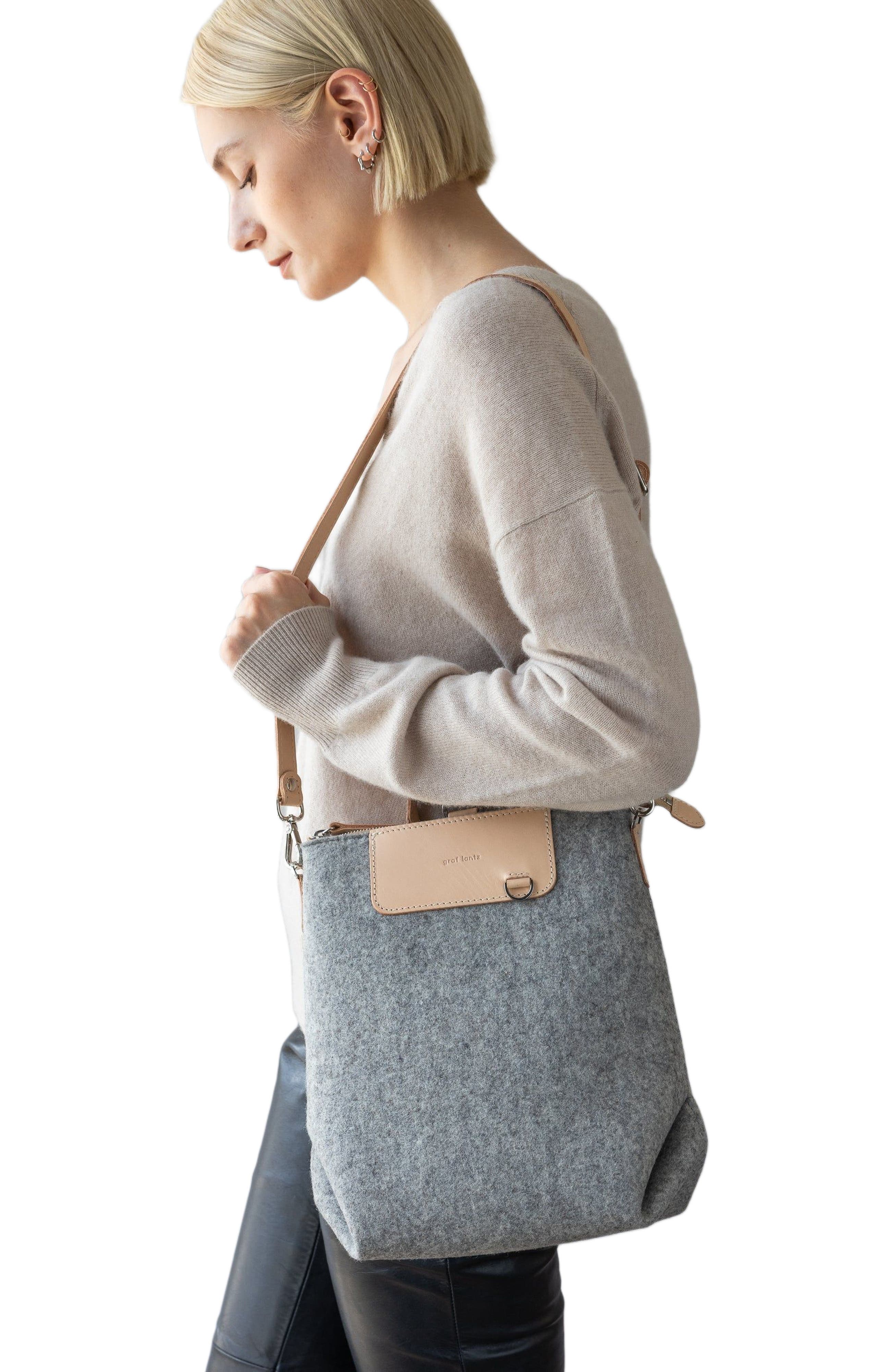 Bedford Merino Wool Midi Backpack, Alternate, color, Granite