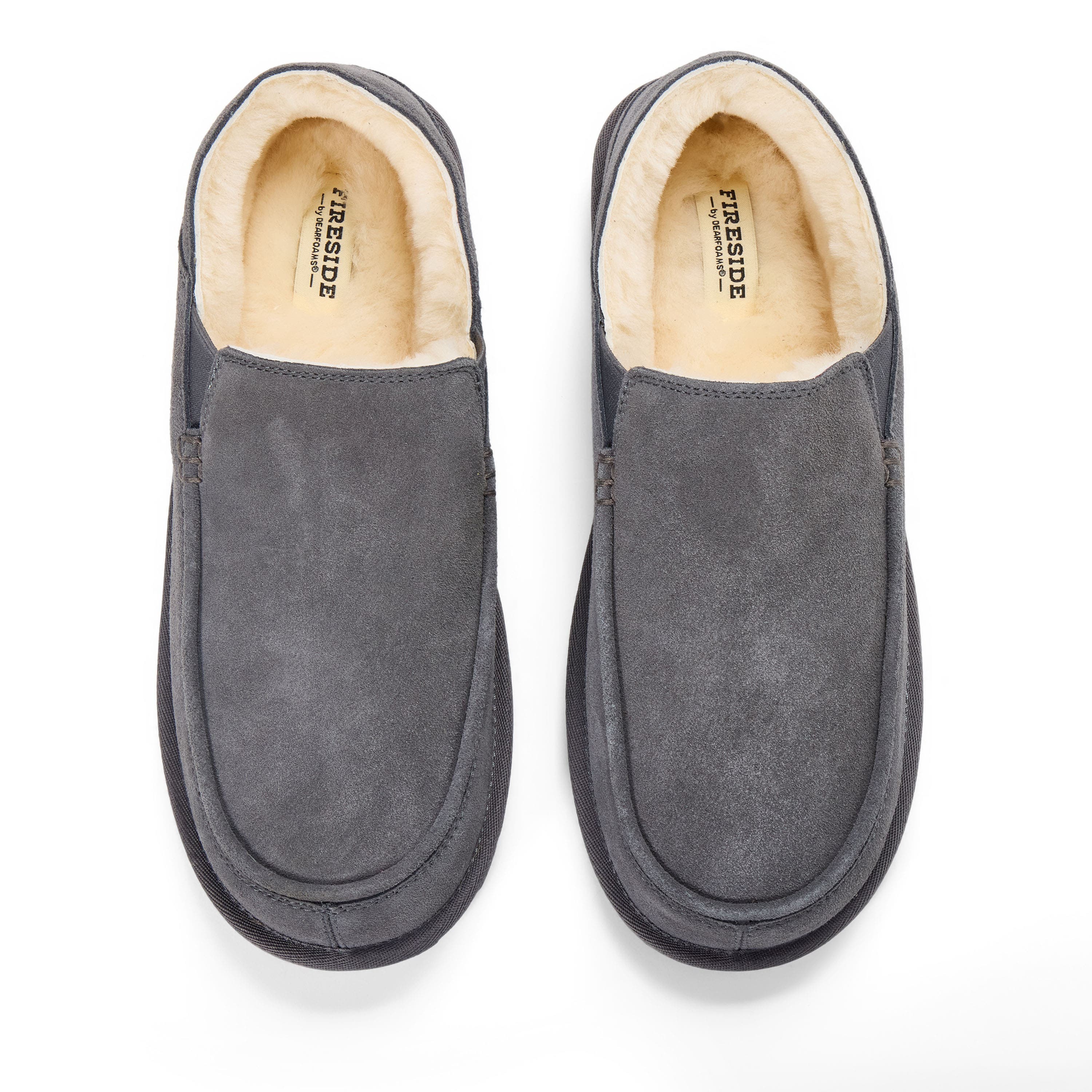 Dearfoams Fireside Shepparton Water Repellent Loafer, Alternate, color, Grey