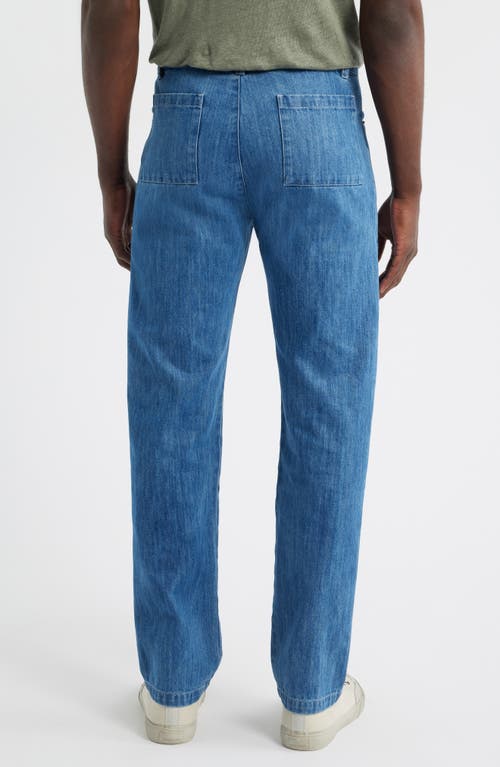 Alex Crane  Straight Leg Organic Cotton Jeans In Blue