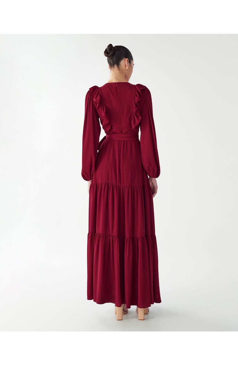 WILLA Tylah Maxi Dress, Alternate, color, Burgundy