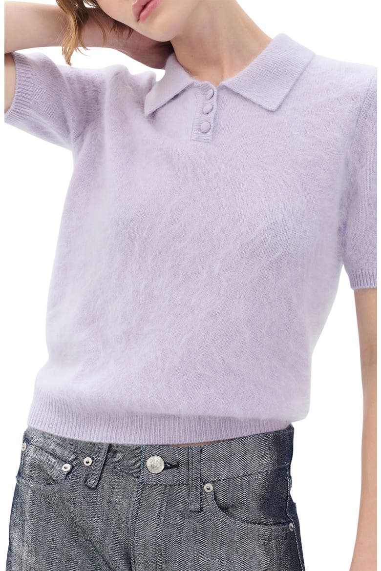 Jada Brushed Cashmere Polo Sweater, Main, color, LVNDR