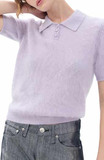 Jada Brushed Cashmere Polo Sweater