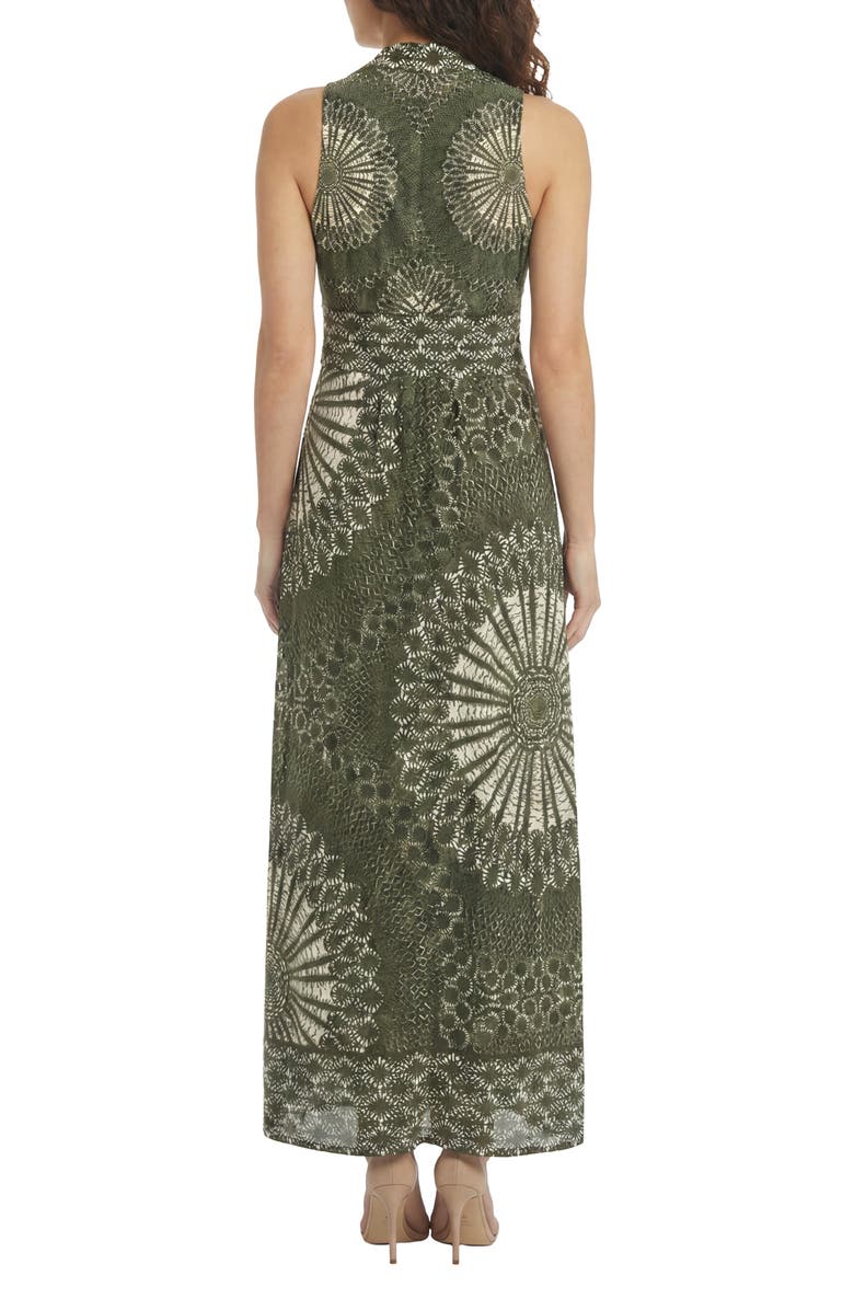 London Times Sleeveless Stretch Jersey Maxi Dress, Alternate, color, Rifle Green