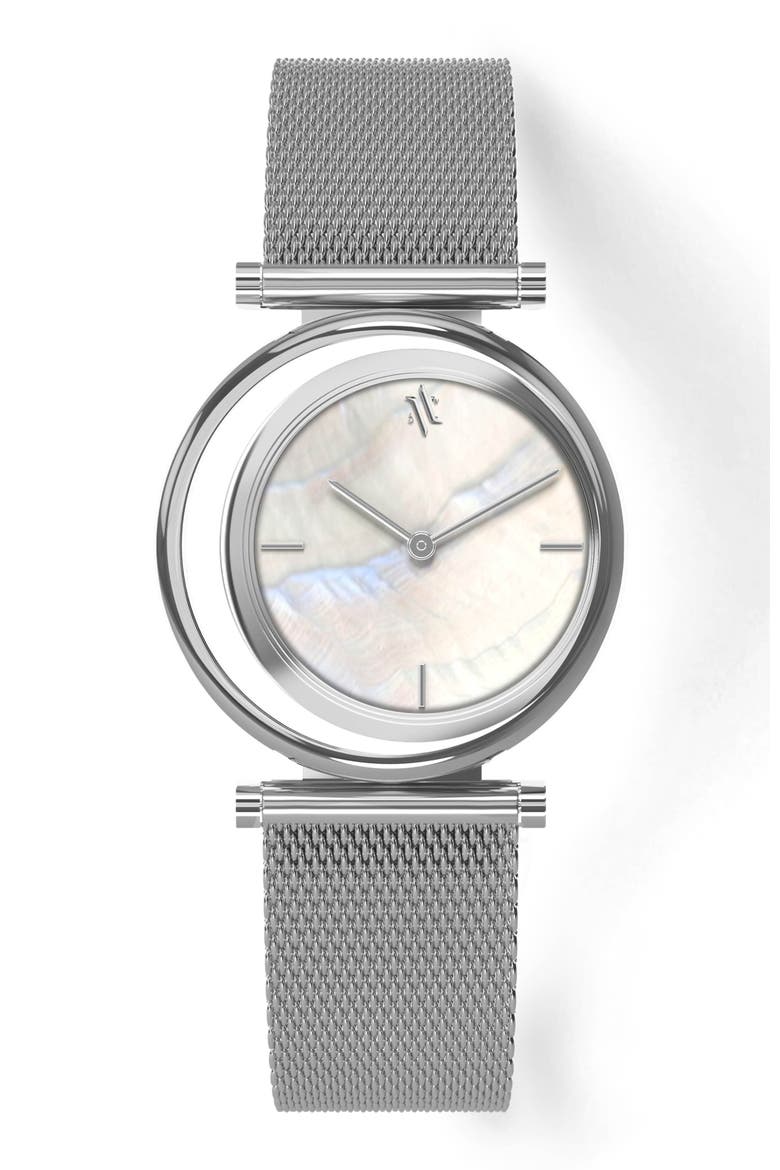 Eclipse Watch, Main, color, White Pearl-Silver