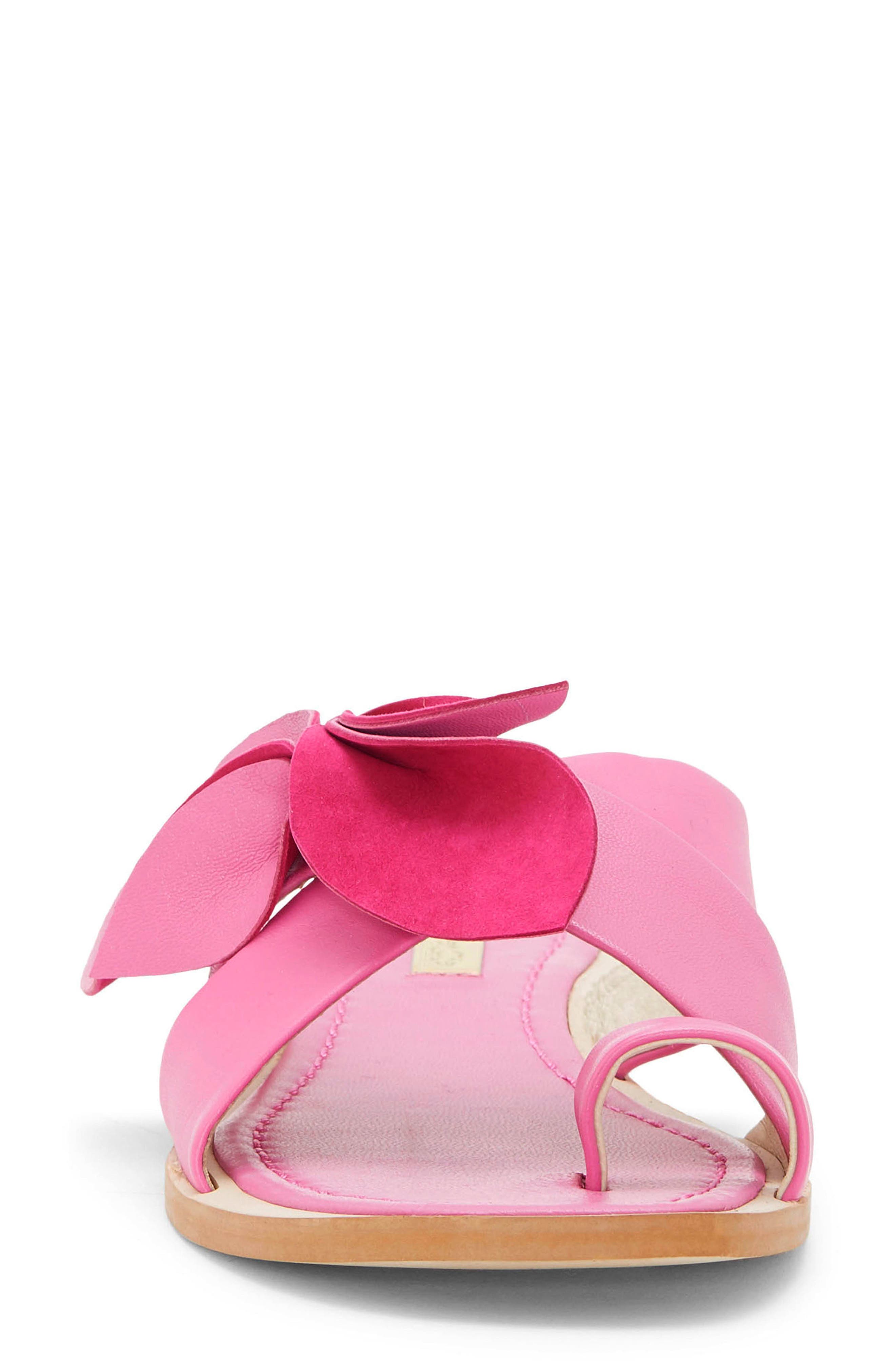 Amure Flat Sandal, Alternate, color, FLAMINGO LEATHER