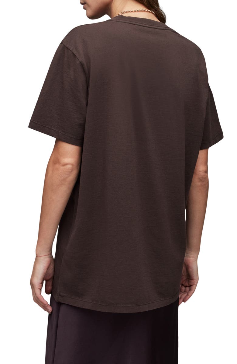 AllSaints Pippa Boyfriend Organic Cotton T-Shirt, Alternate, color, 