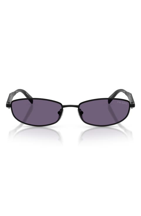 55mm Oval Sunglasses
