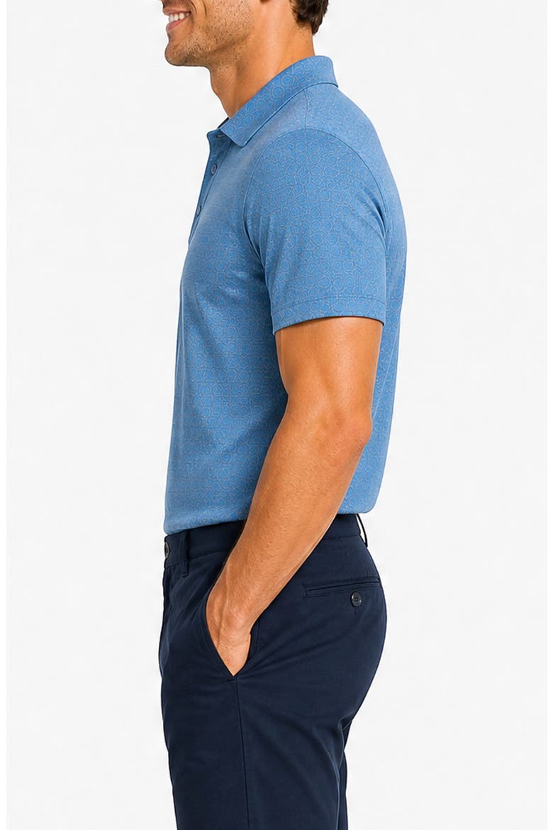 Performance Stipple Spot Tech Jersey Polo, Alternate, color, RIVIERA
