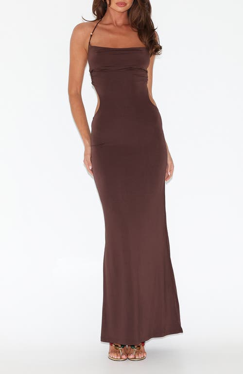 Tiger Mist Suriya Maxi Dress in Chocolate Brown at Nordstrom, Size Medium