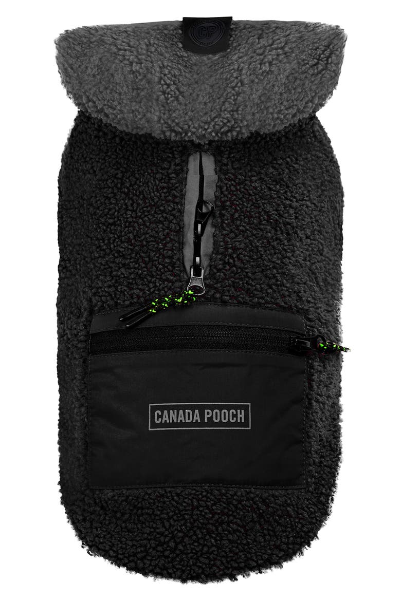 Cool Factor Fleece Hoodie, Alternate, color, BLACK/ GREY