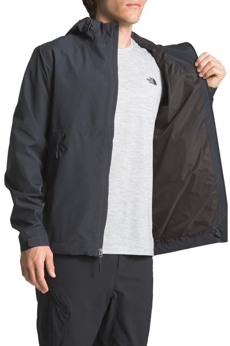 Millerton Hooded Waterproof Jacket, Alternate, color, ASPHALT GREY TWEED