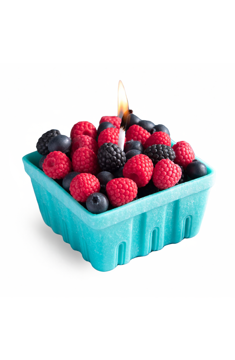 Southlake gifts Mixed Berry Basket Candle, Main, color, Tiffany Blue Basket