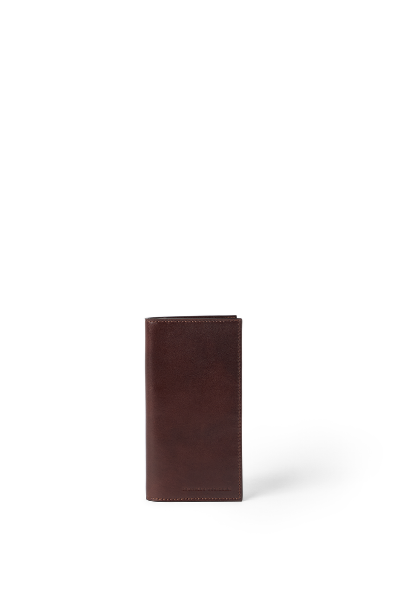 Brunello Cucinelli Calfskin card case, Main, color, 