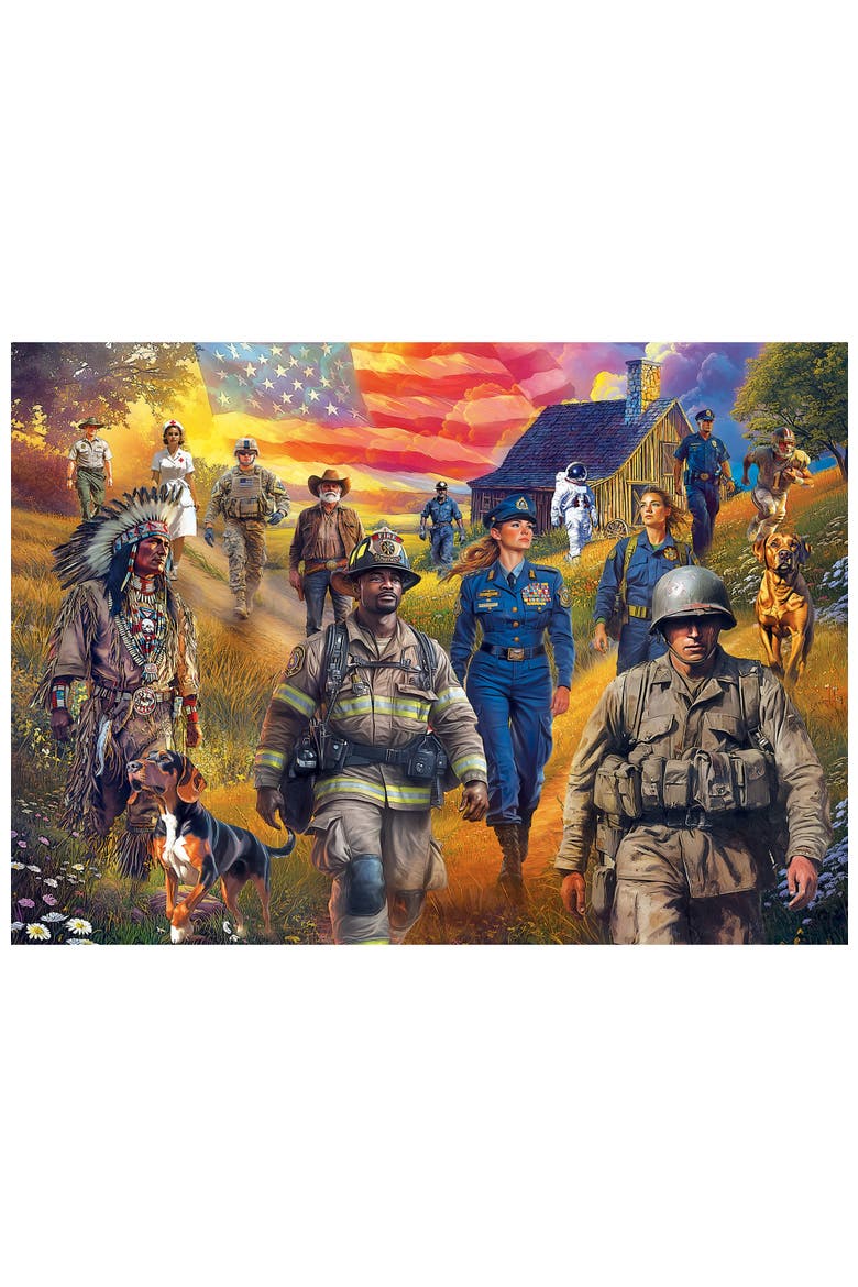 American Honor 1000 Piece Jigsaw Puzzle, Alternate, color, Multicolor