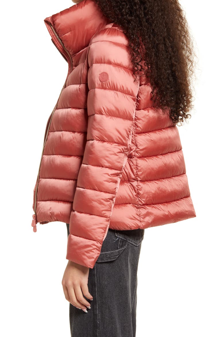 Elsie Waterproof Puffer Coat, Alternate, color, CLAY PINK