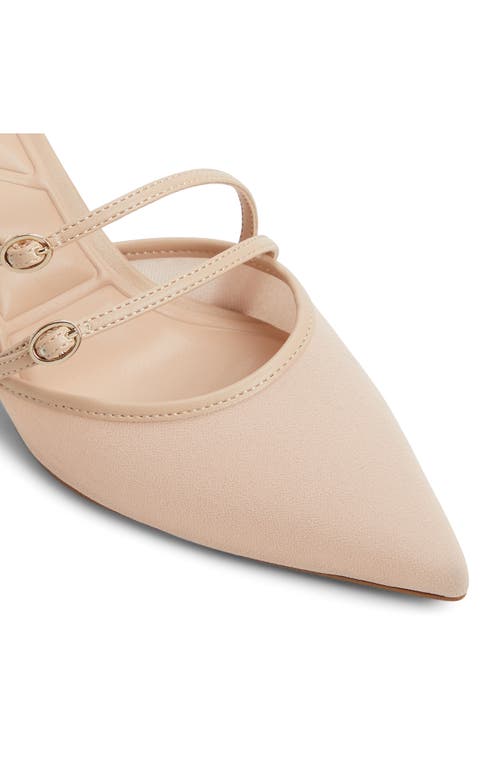 Shop Aldo Renesme Pointed Toe Slingback Pump In Beige