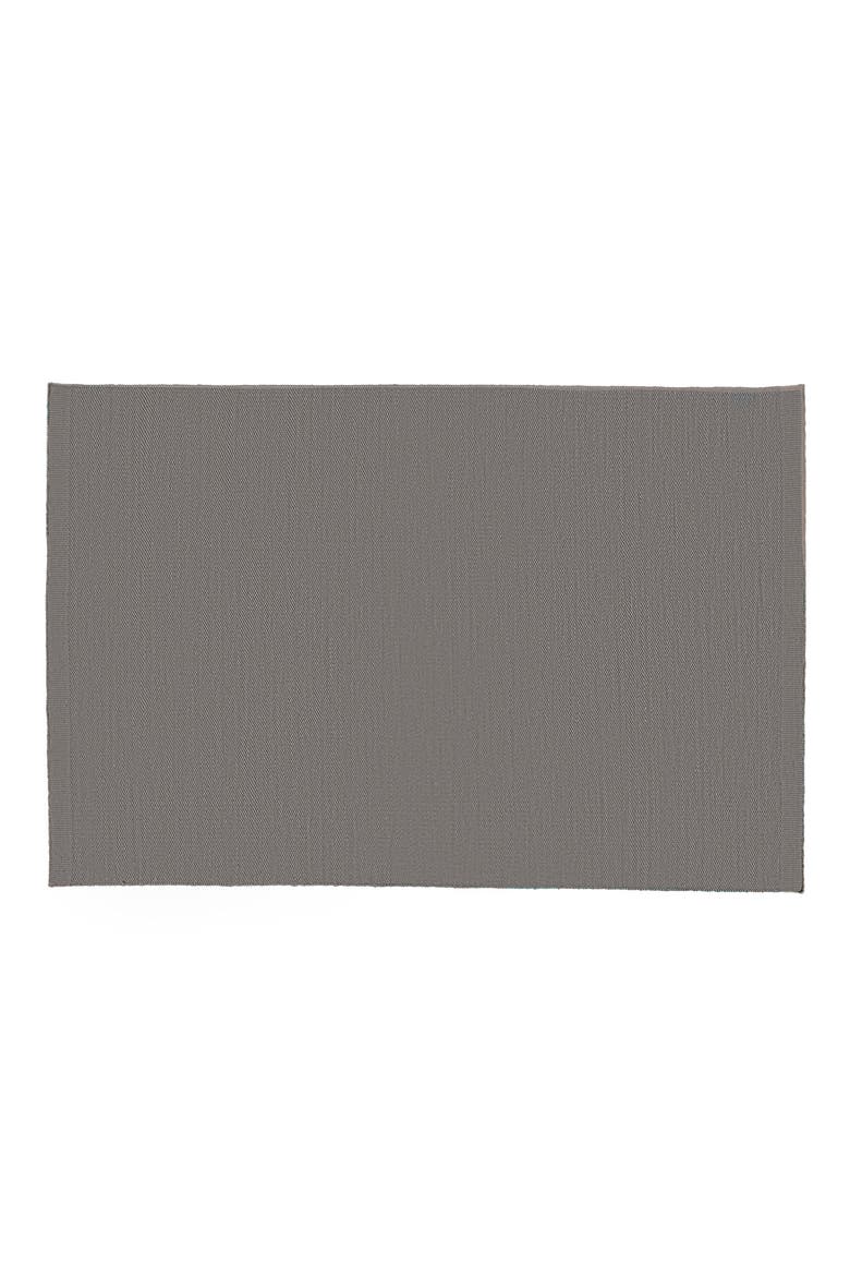 One of a Kind Wool & Cotton Rug, Main, color, SLATE GREY