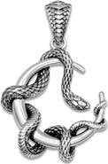 SAMUEL B. Moon Snake Sterling Silver Pendant