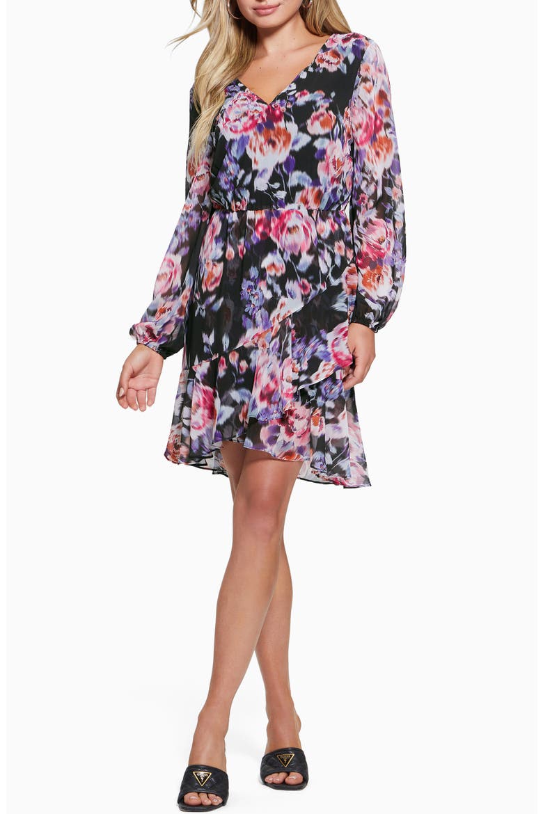 Seda Floral Print Long Sleeve Dress, Main, color, SECRET ADMIRER PRINT