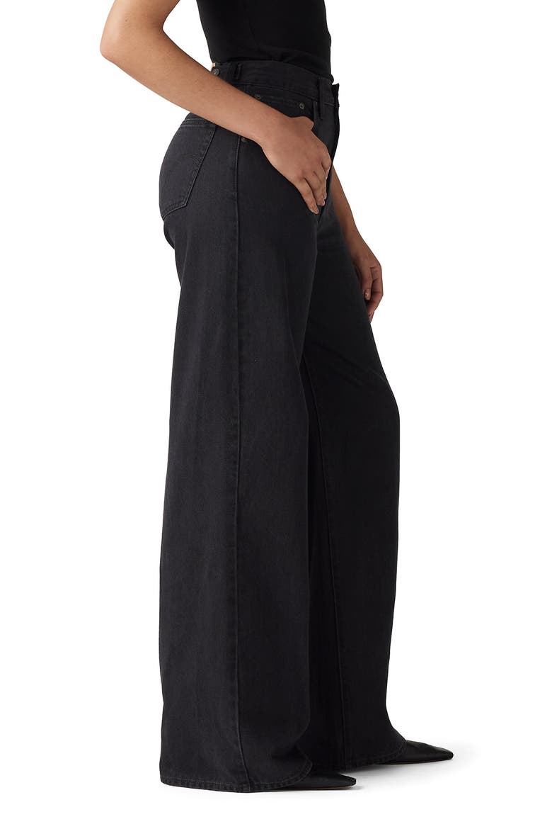 Cinch High Waist Baggy Wide Leg Jeans, Alternate, color, CAPTURING MOMENTS